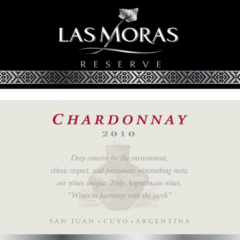 Finca Las Moras Reserve Chardonnay 2010 Front Label