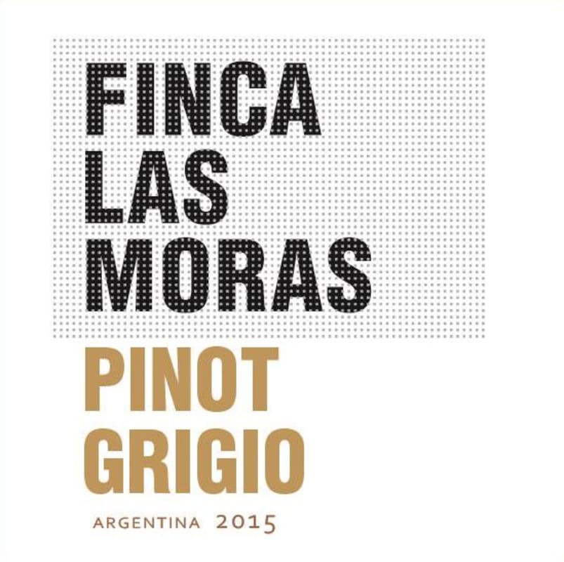 Finca Las Moras Pinot Grigio 2015 Front Label