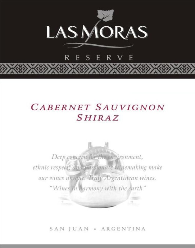 Finca Las Moras Reserve Cabernet Sauvignon Shiraz 2008 Front Label