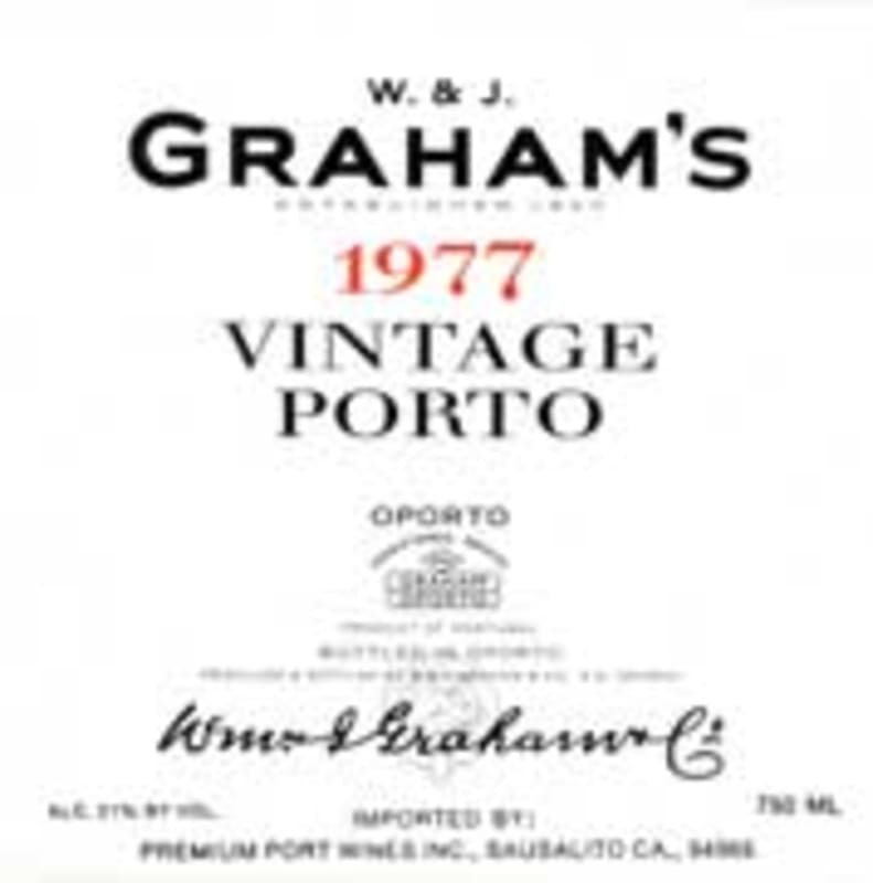 Graham's Vintage Port (1.5 Liter Magnum) 1977 Front Label