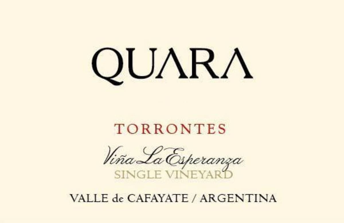 Finca Quara Vina La Esperanza Single Vineyard Torrontes 2012 Front Label
