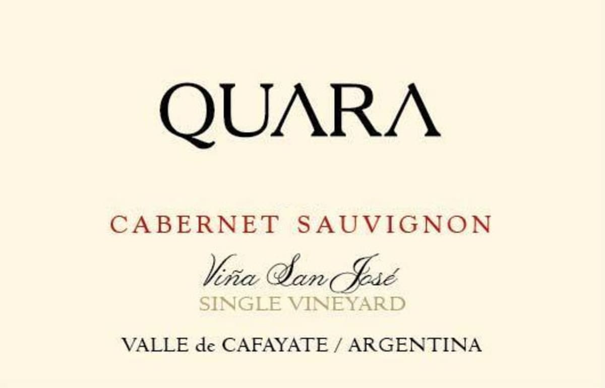 Finca Quara Vina San Jose Single Vineyard Cabernet Sauvignon 2011 Front Label