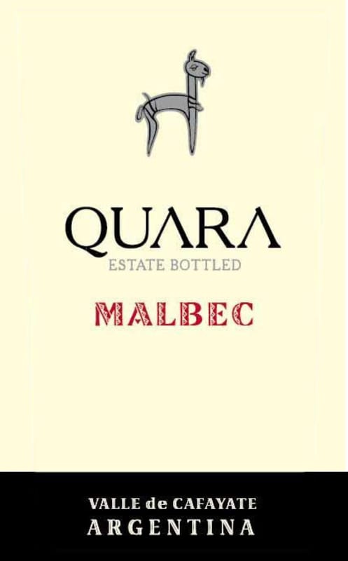 Finca Quara Malbec 2015 Front Label