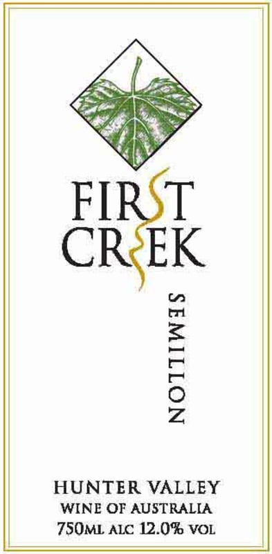 First Creek Hunter Valley Semillon 2014 Front Label