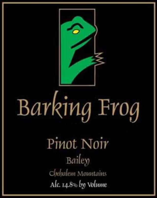 Barking Frog Winery Pinot Noir 2008 Front Label
