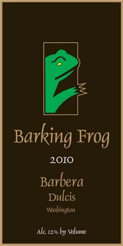 Barking Frog Winery Dulcis Barbera 2010 Front Label