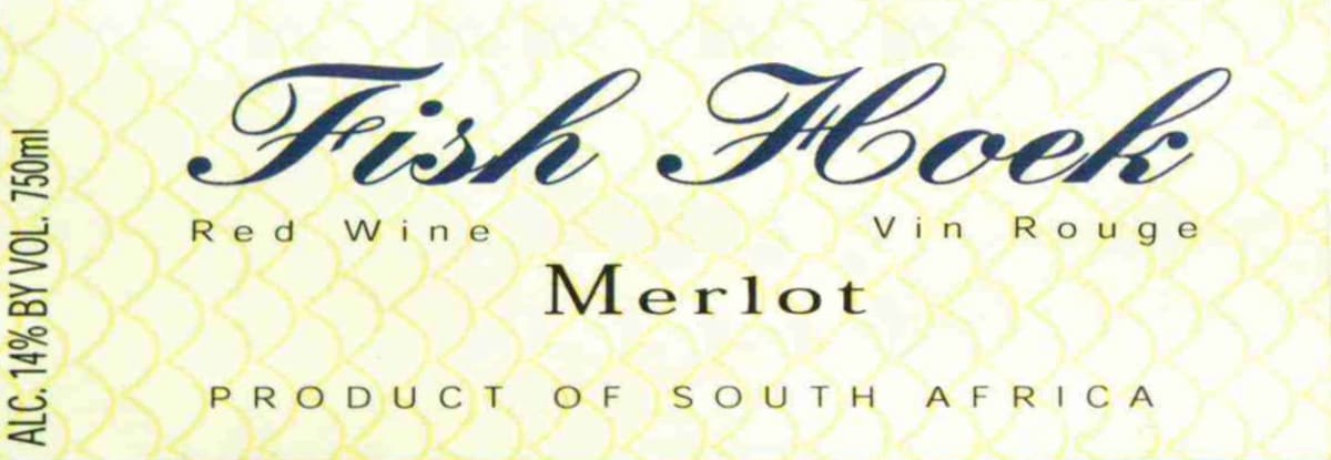 Fish Hoek Merlot 2015 Front Label