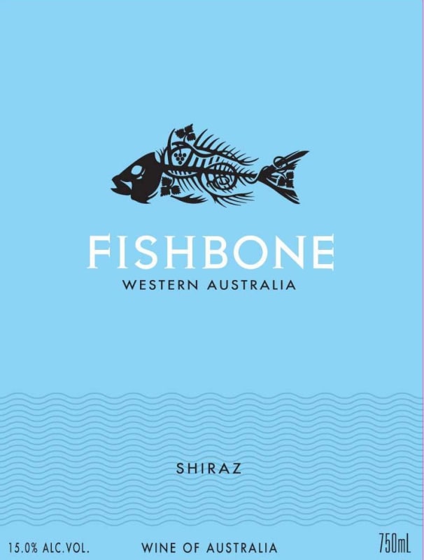 Fishbone Wines Shiraz 2012 Front Label