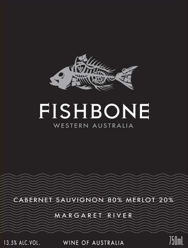 Fishbone Wines Black Label Cabernet Sauvignon Merlot 2011 Front Label