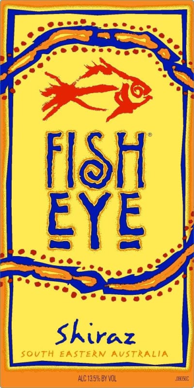 FishEye Winery Shiraz 2014 Front Label