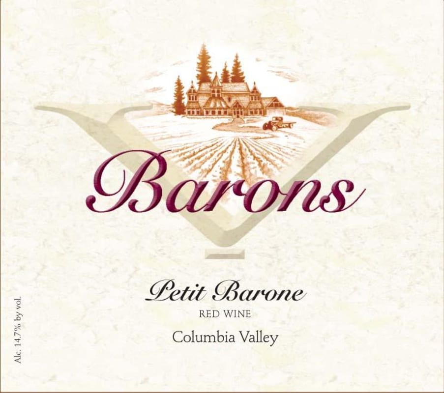 Barons Winery Petit Barone 2012 Front Label
