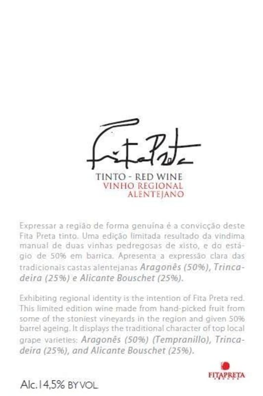 FitaPreta Vinhos Preta Tinto 2013 Front Label