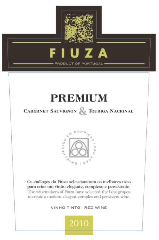 Fiuza & Bright Premium Tinto 2010 Front Label