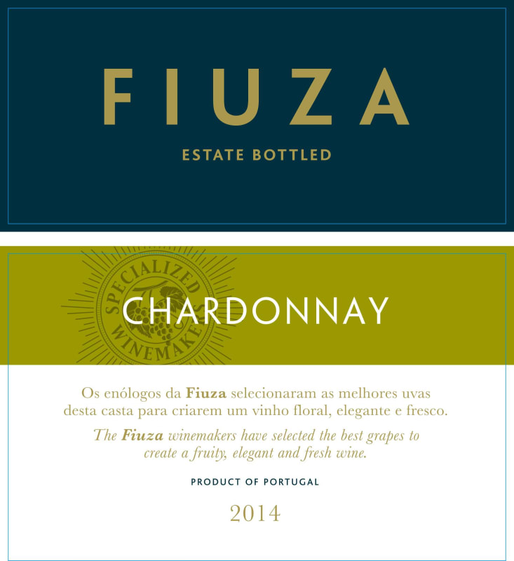 Fiuza & Bright Chardonnay 2014 Front Label