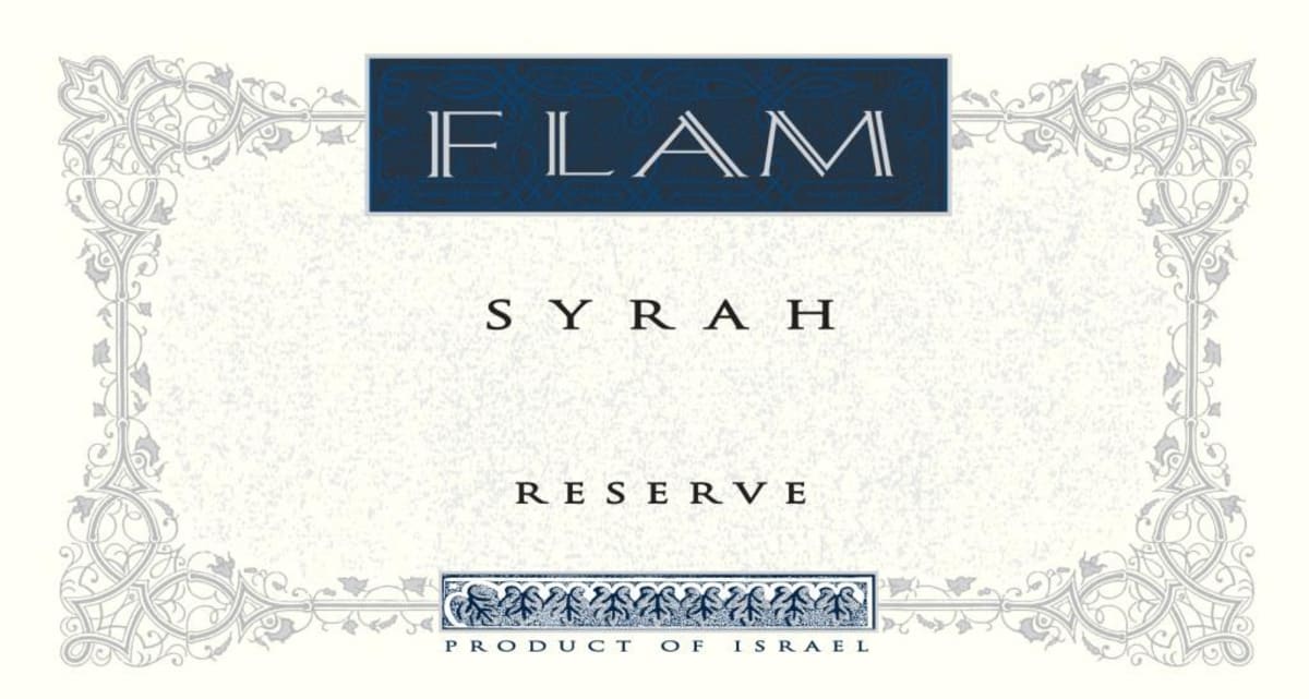 Flam Reserve Syrah (OK Kosher) 2012 Front Label