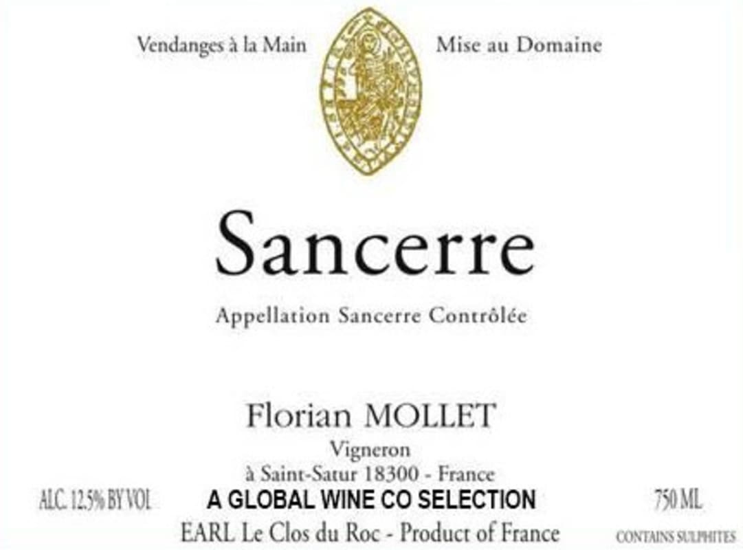 Florian Mollet Sancerre 2014 Front Label
