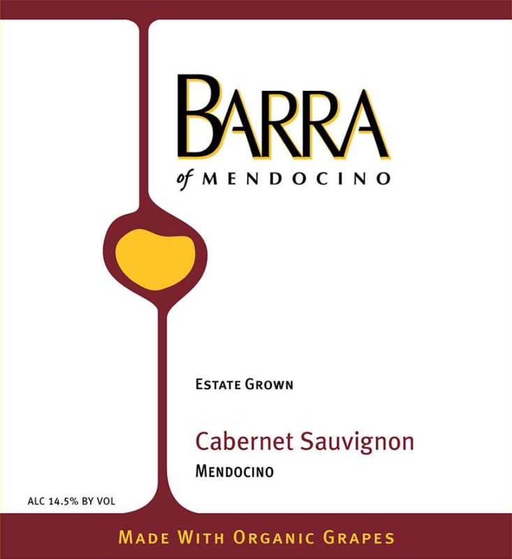 Barra of Mendocino Cabernet Sauvignon 2014 Front Label