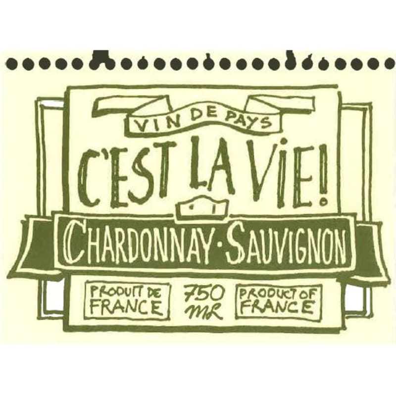 C'est la Vie White 2015 Front Label