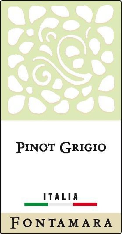 Fontamara Terre di Chieti Pinot Grigio 2015 Front Label