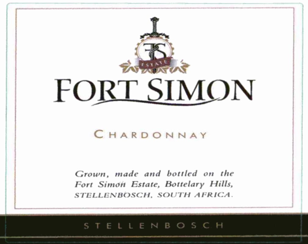 Fort Simon Estate Chardonnay 2010 Front Label