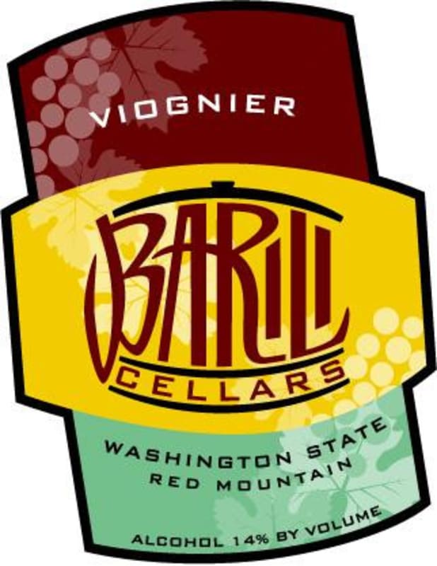 Barrili Cellars Viognier 2014 Front Label