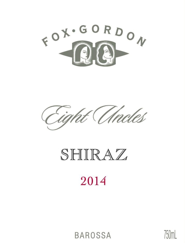 Fox Gordon Wines Eight Uncles Shiraz 2014 Front Label
