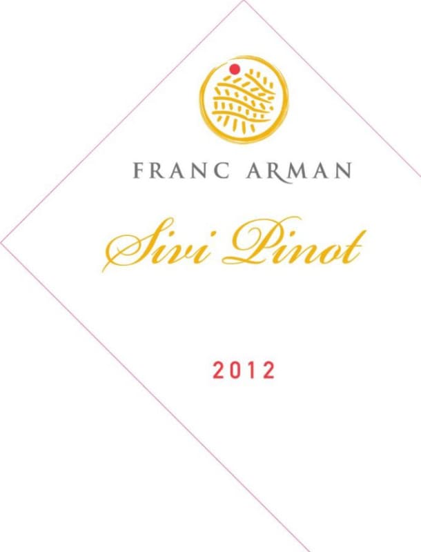 Franc Arman Sivis Pinot 2012 Front Label