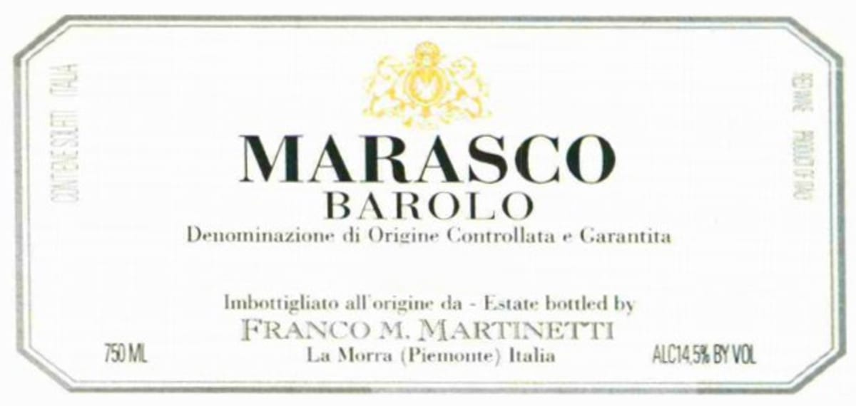 Martinetti Barolo Marasco 2005 Front Label