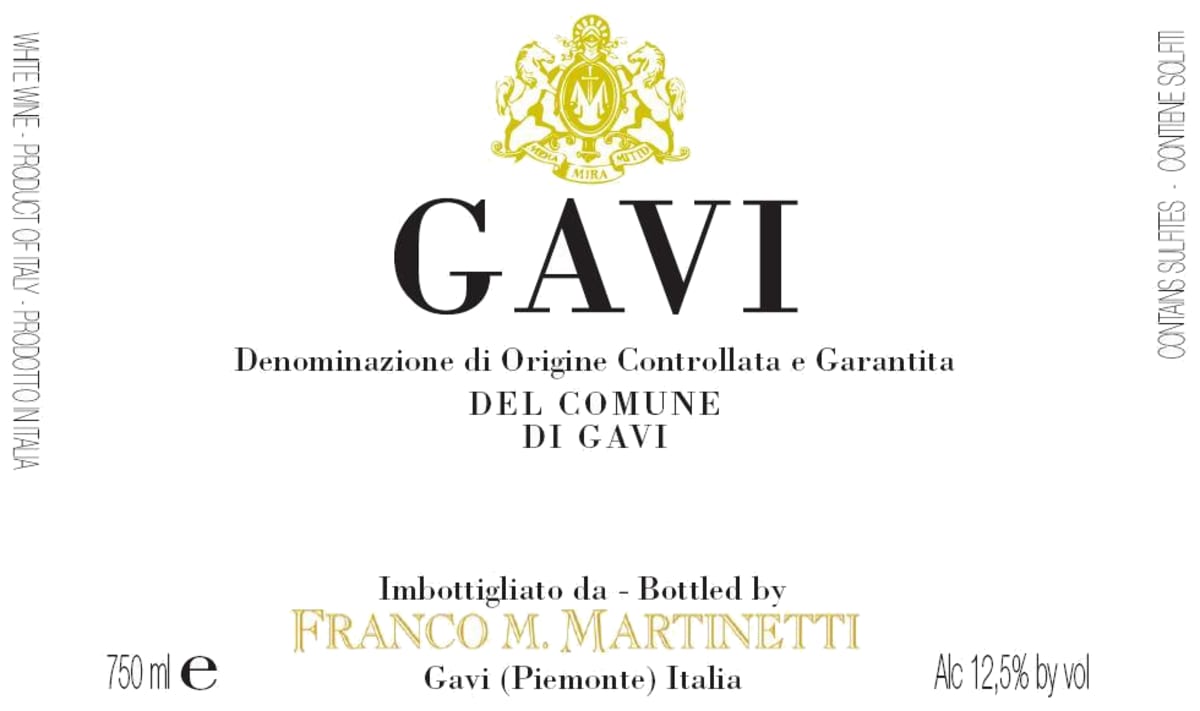 Martinetti Gavi del Comune di Gavi 2013 Front Label