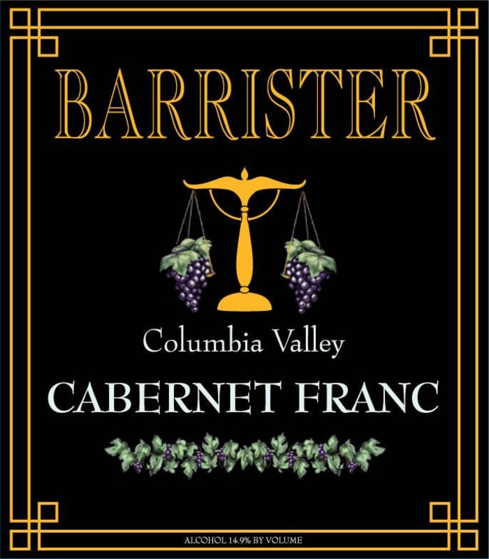 Barrister Winery Cabernet Franc 2011 Front Label