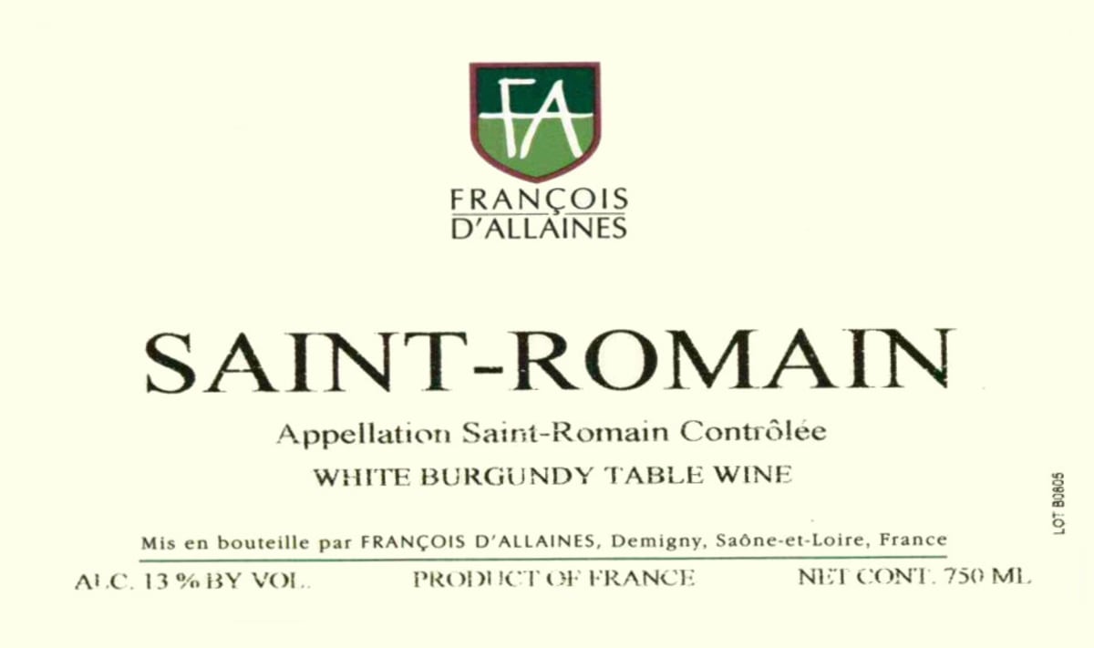 Francois D'Allaines Saint-Romain 2006 Front Label