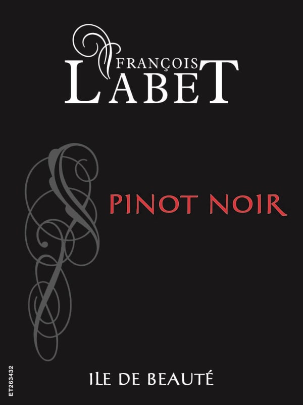 Francois Labet Ile de Beaute Pinot Noir 2015 Front Label