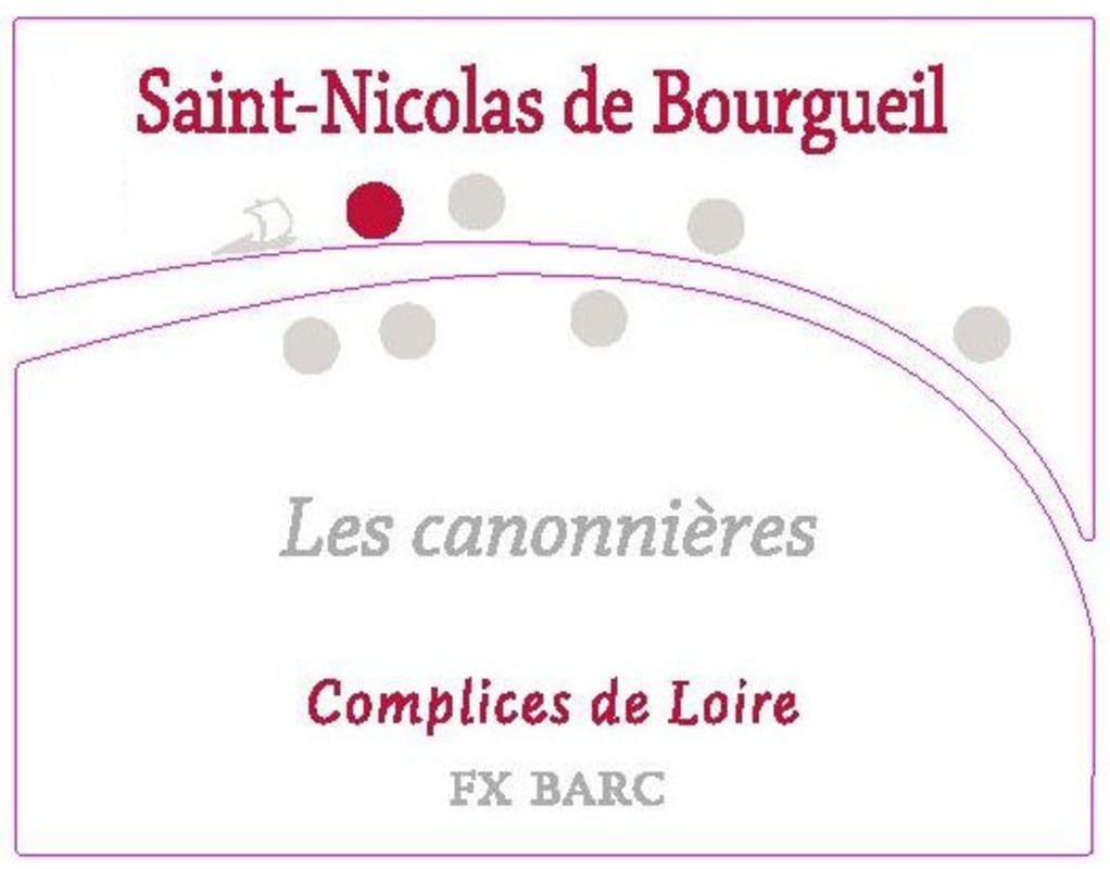 François-Xavier Barc - Complices de Loire Saint-Nicolas de Bourgueil Les Canonnieres 2014 Front Label