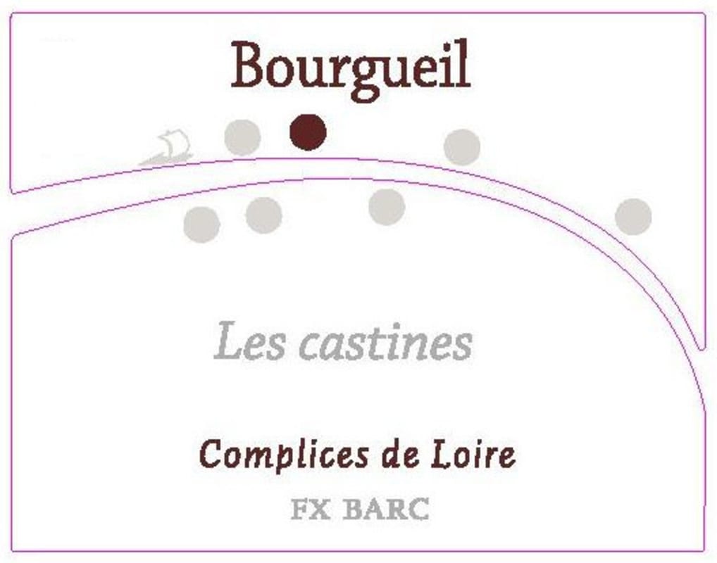 François-Xavier Barc - Complices de Loire Bourgueil Les Castines 2013 Front Label