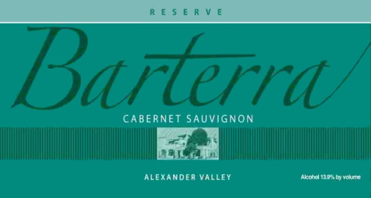 Barterra Winery Reserve Cabernet Sauvignon 2010 Front Label
