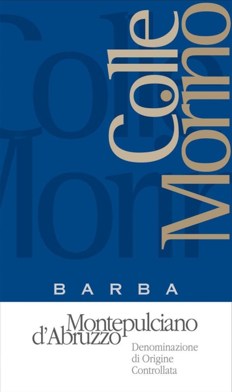 Barba Montepulciano d'Abruzzo Colle Morino 2014 Front Label