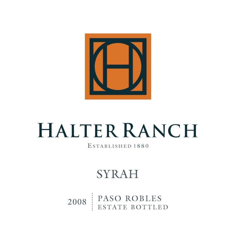 Halter Ranch Syrah 2008 Front Label