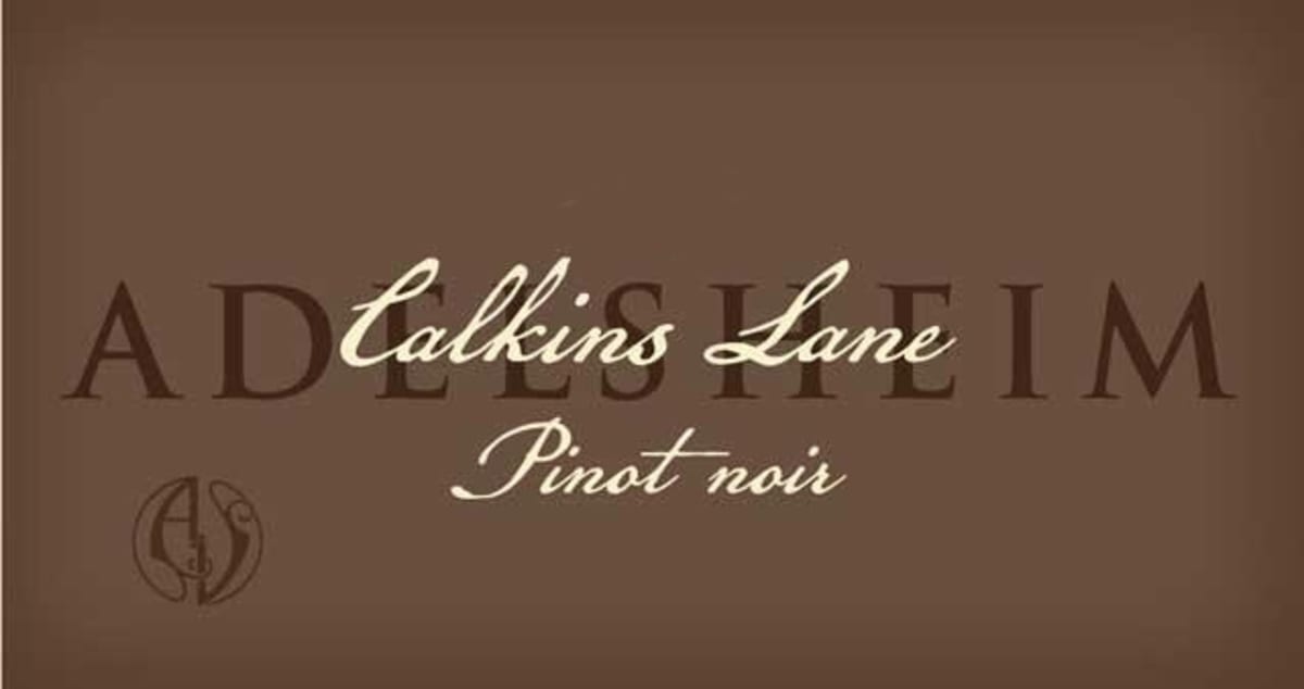 Adelsheim Calkins Lane Vineyard Pinot Noir 2010 Front Label