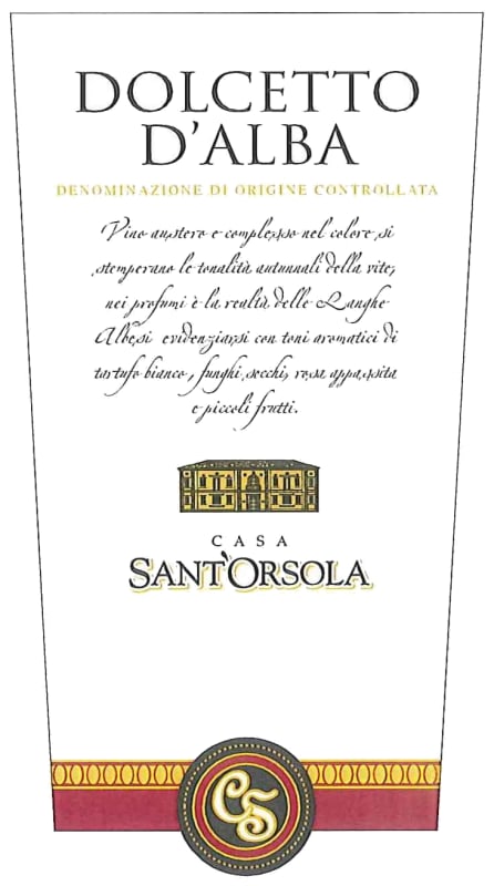 Fratelli Martini Secondo Luigi Spa Dolcetto d'Alba 2014 Front Label
