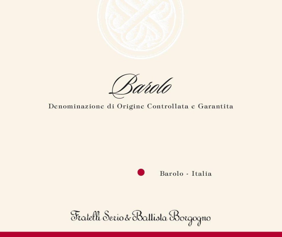 Serio & Battista Borgogno Barolo 2011 Front Label