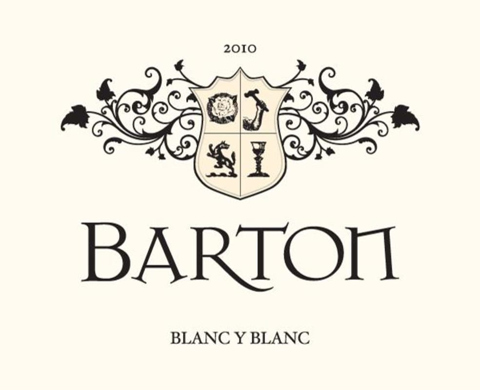 Barton Family Wines & Grey Wolf Cellars Blanc y Blanc 2010 Front Label