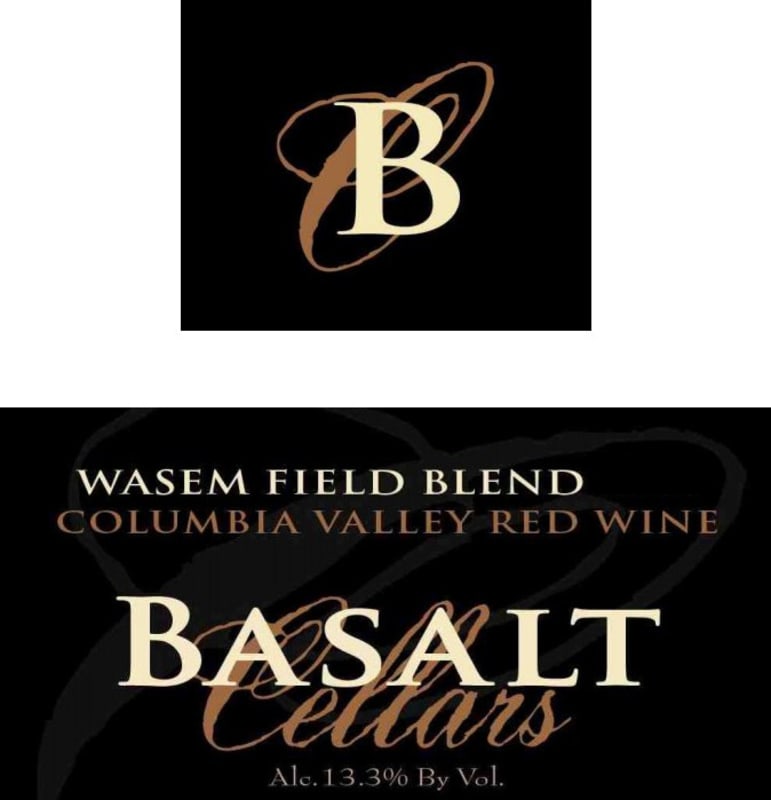 Basalt Cellars Wasem Field Blend 2013 Front Label
