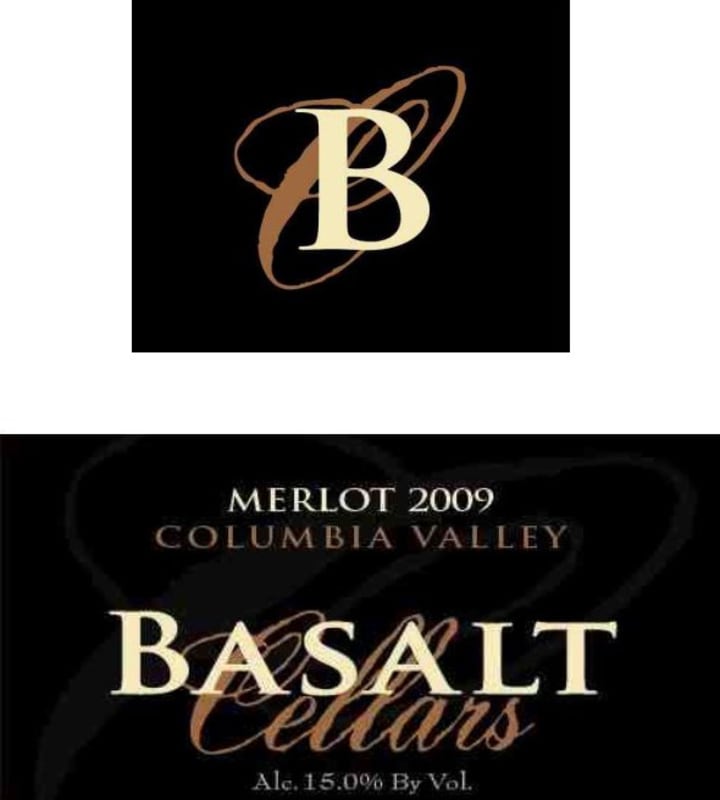 Basalt Cellars Merlot 2009 Front Label