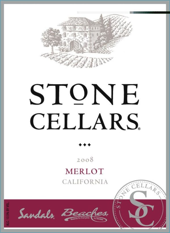 Beringer Merlot 2008 Front Label