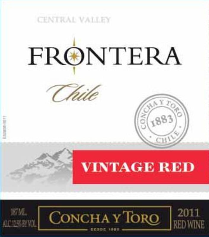 Frontera Concha y Toro Vintage Red 2011 Front Label