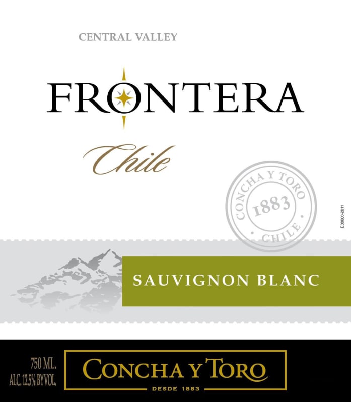 Frontera Concha y Toro Sauvignon Blanc 2012 Front Label