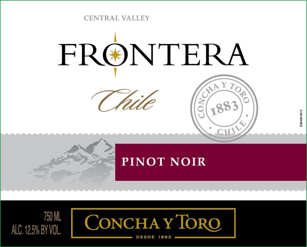 Frontera Concha y Toro Pinot Noir 2014 Front Label
