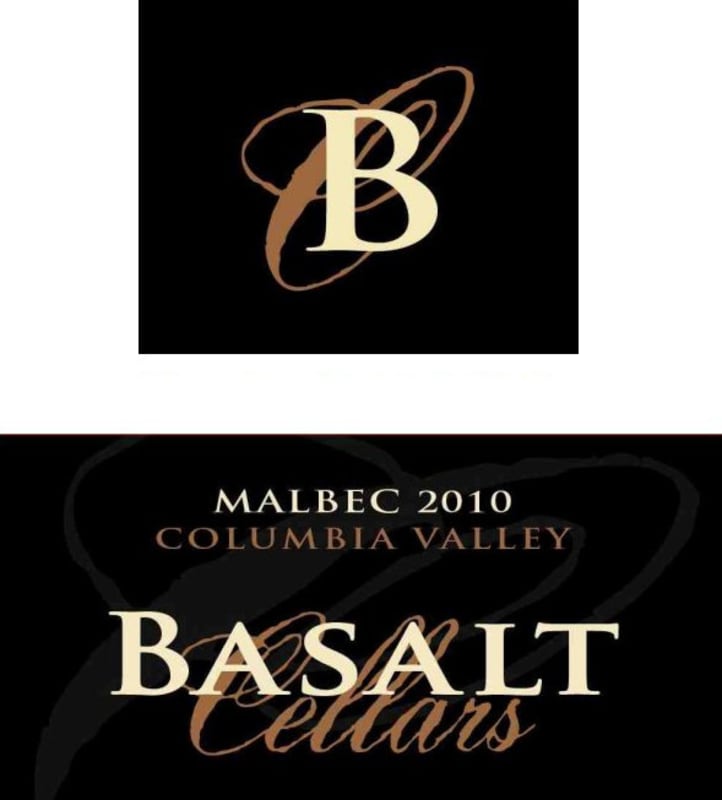 Basalt Cellars Malbec 2010 Front Label