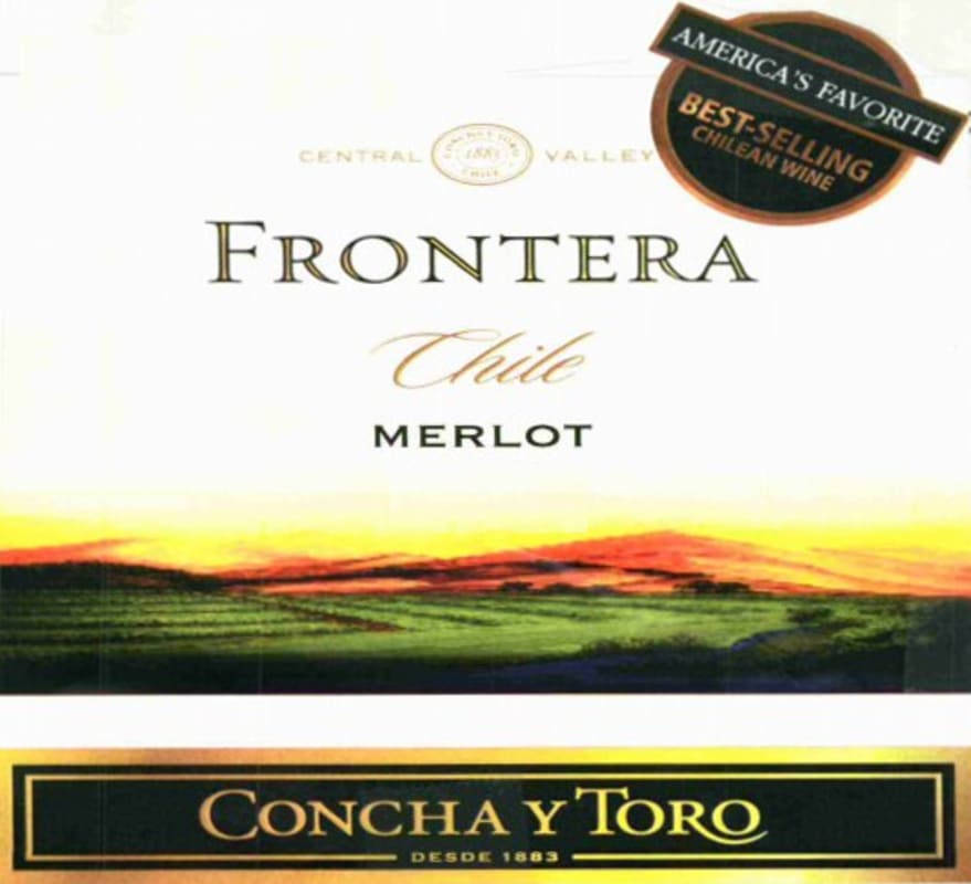 Frontera Concha y Toro Merlot 2010 Front Label