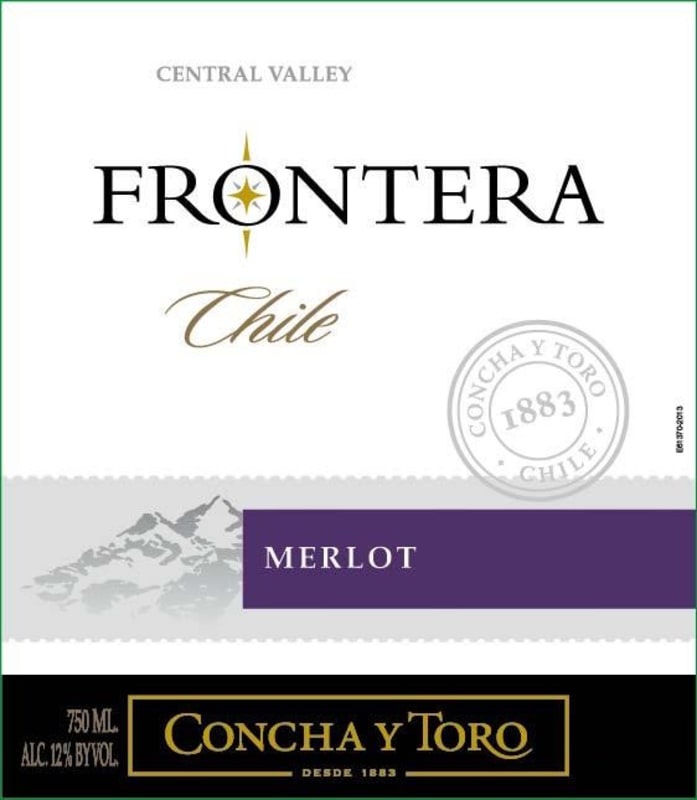 Frontera Concha y Toro Merlot 2014 Front Label